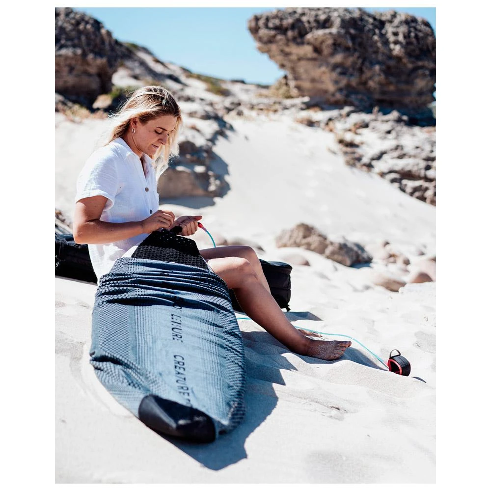 Leash Surf Creatures Pro 6" Fluro Blue Speckle Fluro Red Black 7 Leash Surf Creatures Pro 6" Fluro Blue Speckle Fluro Red Black – Image 5