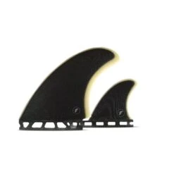 Ailerons Surf Futures Fins Pukas Twin + 1 Black Clear