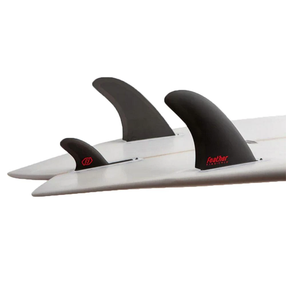 Ailerons Surf Feather Fins Ai Twin 2+1 - Black 4 Ailerons Surf Feather Fins Ai Twin 2+1 - Black – Image 2