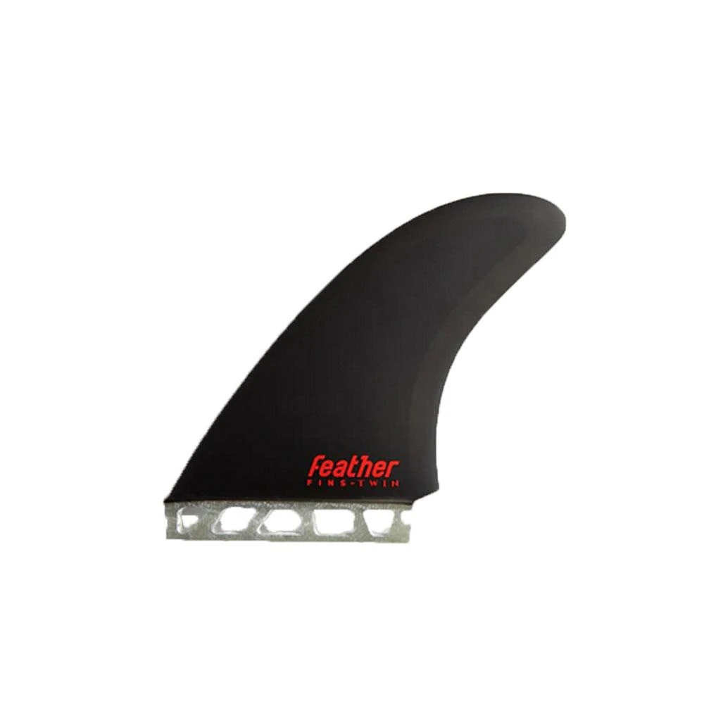 Ailerons Surf Feather Fins Ai Twin 2+1 - Black 3 Ailerons Surf Feather Fins Ai Twin 2+1 - Black