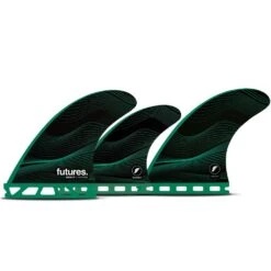 Ailerons Surf Futures Fins F4 5-Fin Set Green