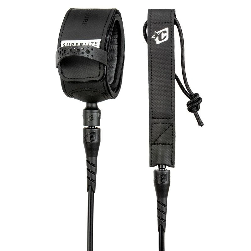 Leash Surf Creatures Of Leisure Superlite - Black Silver 6'0'' / 183 Cm 3 Leash Surf Creatures Of Leisure Superlite - Black Silver 6'0'' / 183 Cm