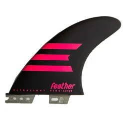 Ailerons Surf Feather Fins Ultralight 3 Dérives Black