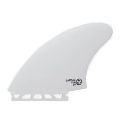Ailerons Surf Captain Fin Captain Twin Keel Fiber Glass - White - 2 Dérives