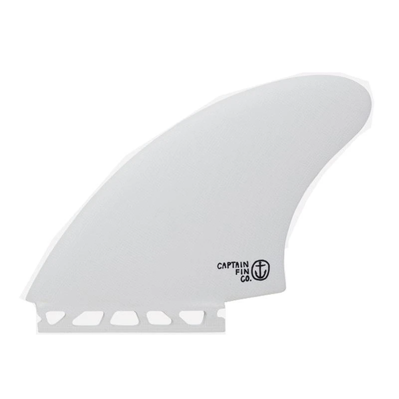 Ailerons Surf Captain Fin Captain Twin Keel Fiber Glass - White - 2 Dérives 3 Ailerons Surf Captain Fin Captain Twin Keel Fiber Glass - White - 2 Dérives